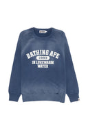 Felpa girocollo Bape Destroy effetto lavato dalla vestibilità rilassata M