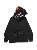 Bape Color Camo Shark Full Zip Double Hoodie M