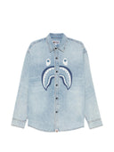 Bape Shark Light Denim Ls Shirt M