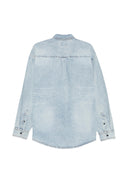 Bape Shark Light Denim Ls Shirt M