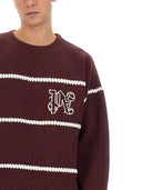 Maglione a strisce monogramma degli angeli