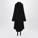 Abito da camicia nera Balenciaga con nastri intrecciati