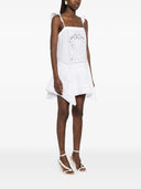 Self Portrait White Embroidered Mini Dress