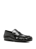 Alohas Aven Black Leather Loafers