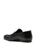Alohas Aven Black Leather Loafers