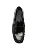 Alohas Aven Black Leather Loafers