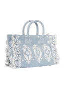 Mc2 Saint Barth Colette Volant N Sangallo Flowers Denim Emb