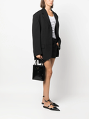Prada Floral Embossed Leather Tote Bag