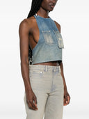 R13 Cropped Denim Apron