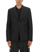 Veste à poitrine unique blanche