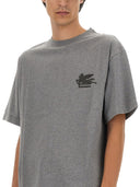 Etro T Shirt With Pegasus Embroidery