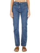 Estro jeans med logo -broderi