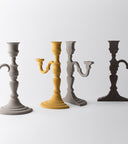 Kn Industrie Magic Objects Candelabro Giallo Diam. 17 H 32