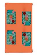 Lisa Corti American Mat Hima Big Flw Turquoise X 2