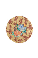Lisa Corti Place Mat Masonite Diam 34 Con Sughero + Oro Kandem Queen Red X2