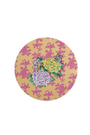 Lisa Corti Place Mat Masonite Diam 34 Con Sughero + Oro Kandem Queen Magenta X2