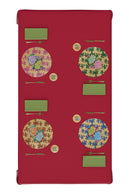Lisa Corti Tischset Masonite Diam 34 Con Sughero + Oro Kandem Queen Blu X2