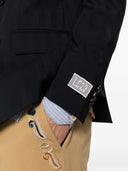 Lc23 Gessato Navy Blazer