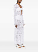 Oseree Bridal O Lover Caftano lungo in pizzo