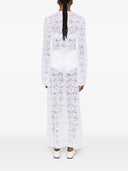 Oseree Bridal O Lover Caftano lungo in pizzo