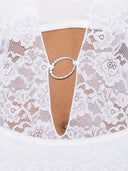 Oseree Bridal O Lover Caftano lungo in pizzo