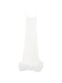 Oseree Bridal Satin Long Dress Plumage