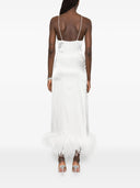 Oseree Bridal Satin Long Dress Plumage