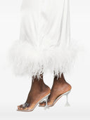 Oseree Bridal Satin Long Dress Plumage