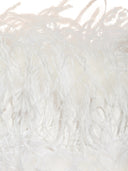 Oseree Bridal Satin Mini Dress Full Plumage