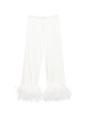 Oseree Bridal Satin Pants Plumage
