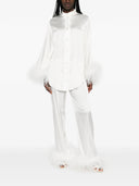 Oseree Bridal Satin Pants Plumage