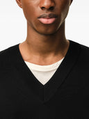 Maglione con scollo a V a maniche corte di Ami Paris