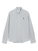 Ami Paris Long Sleeve Contrasted Adc Button Down Collar Classic Shirt