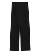 Ami Paris Low Waist Wide Trousers With Two Pleats