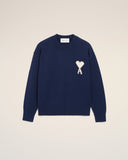 Maglia Girocollo Ami Paris Con Ami De Coeur A Contrasto