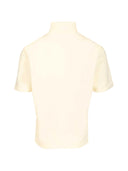 Ami Paris Boxy Fit Polo With Ami De Coeur Knitted Patch