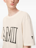 Ami Paris Boxy Fit kortærmet T-shirt med Ami Paris print foran og bagpå