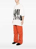 Ami Paris Oversize Fit Short Sleeves Teeshirt With Ami Paris Print