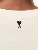 Ami Paris Boxy Fit Short Sleeves Teeshirt With Signature Print At Front