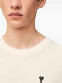 Ami Paris Boxy Fit Kurzarm-Adc-T-Shirt mit charakteristischem Aufdruck auf der Rückseite
