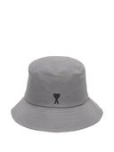 Ami Paris Black Ami De Coeur Embroidery Bucket Hat