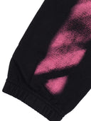 Pantalon de survêtement Off White Arrow Spray Noir Fuchsia