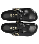 Birkenstock Boston geflochtener schwarzer Clog