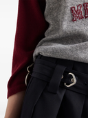 Prada Belted Pleated Skirt