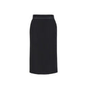 Fendi Virgin Wool Grain De Poud Skirt