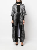 Ozwald Boateng Printed Silk Long Kimono