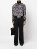 Ozwald Boateng Printed Velvet Bomber Jacket