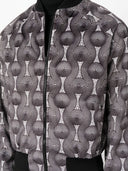 Ozwald Boateng Printed Velvet Bomber Jacket