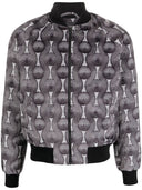 Ozwald Boateng Printed Velvet Bomber Jacket