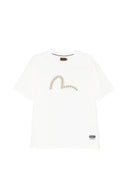 Evisu Ht Seagull Printed Ss Tee W Metal Studs